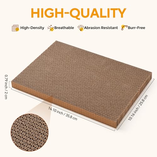 Cat Scratcher Box with 6PCS Cat Scratching Board