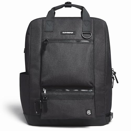 Porter 2-in-1 Dog Gear Travel Backpack - 10 Pockets, Graphite (Graphite)
