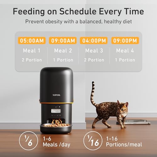 Automatic Cat Feeder (4L - Black)
