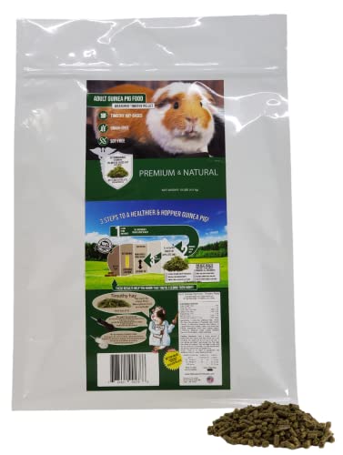 Adult Guinea Pig Food Measured Timothy Pellet (10 Pound (Pack of 1))