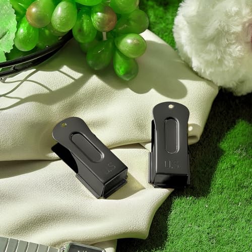 2 Pcs Dog Training Clicker Brass Cricket for Dogs Cats (Black)
