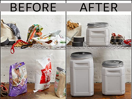 Airtight Dog Food Storage Container (10 Gal/ 40 lbs)
