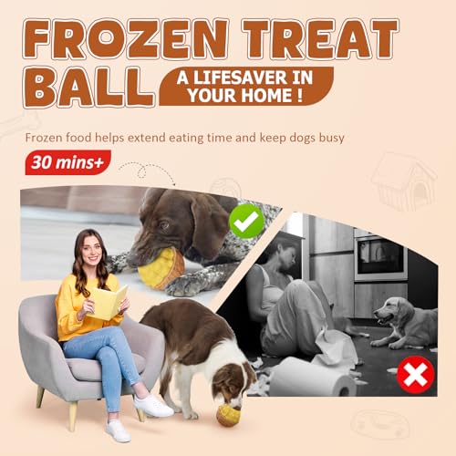 Dog Frozen Treats Toy (Coffe Wood)