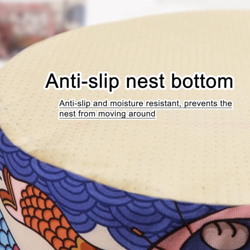 Ramen Noodle Cat Bed (19.7"L x 19.7"W x 7.9"Th / orange)