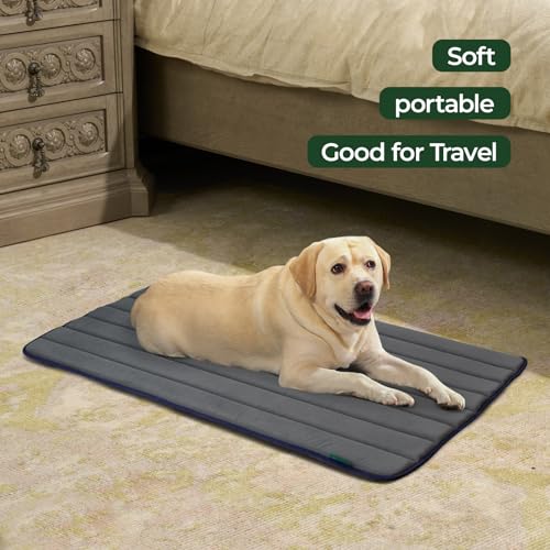 Dog Crate Pad (48.0"L x 30.0"W x 0.8"Th / Dusty Blue, 1 Pack)