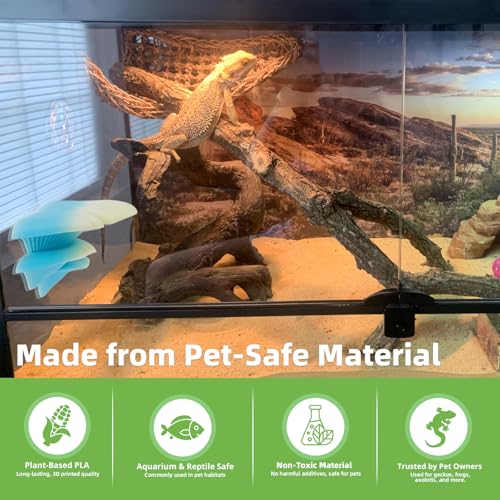 Mushroom Decor for Reptile Tank (Trio Cap / Twilight)