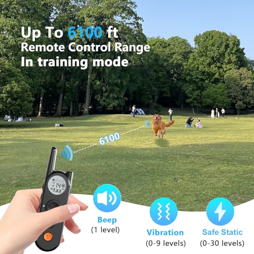 Wireless Dog Fence (X3 black for 2 dogs)