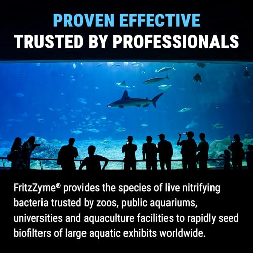 FritzZyme 7 Live Nitrifying Bacteria Naturally Removes Amonia & Nitrite for Freshwater Fish (16 oz)