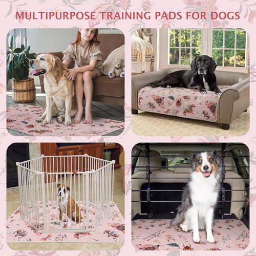 Washable Pee Pads for Dogs (Pink / 48x48 inch - 1pc)