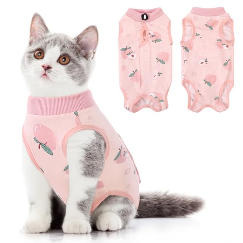 Cat Recovery Suit (Peach / Small)