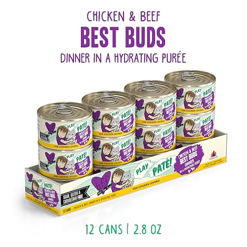 B.F.F. Play Best Feline Friend Paté Lovers (2.8 Ounce (Pack of 12))