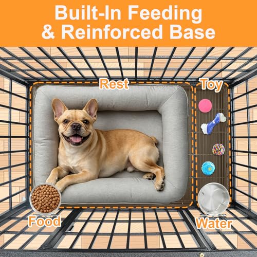 36 inch Stackable Heavy Duty Dog Crate (36.0"L x 22.5"W x 29.5"H)