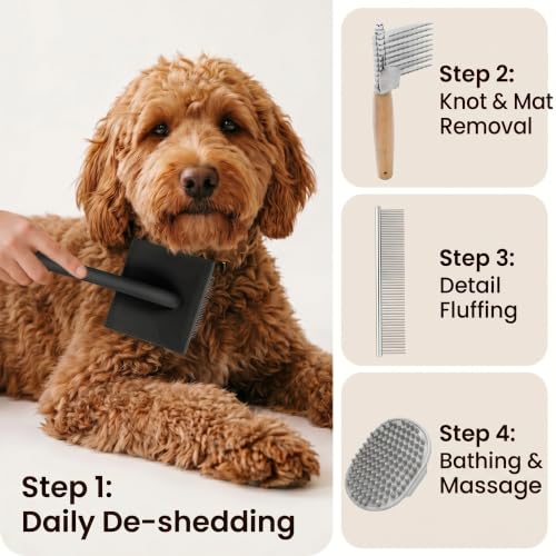 Slicker Brush for Dogs (Black)