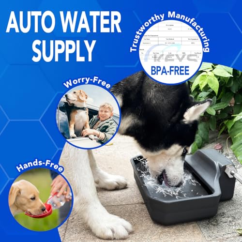 Auto Fill Dog Water Bowl (Grey)