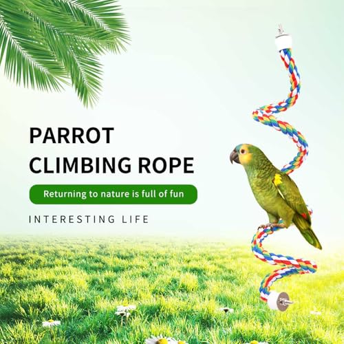 Bird Perch Bird Rope Perch & Rope Perch 24‘’ (polychrome / Medium)