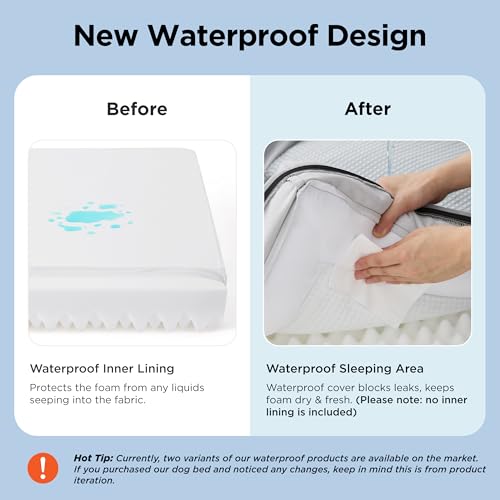 Cooling Dog Bed Medium Size Dog Washable Original Design (Cooling Grey / 28"l X 23"w X 6.5"th)