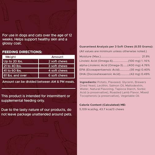 Omega 3 Fish Oil for Dogs (180 Chews)
