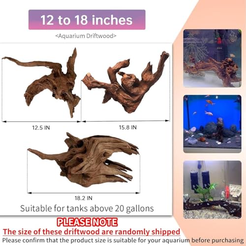 Natural Large Driftwood for Aquarium 12