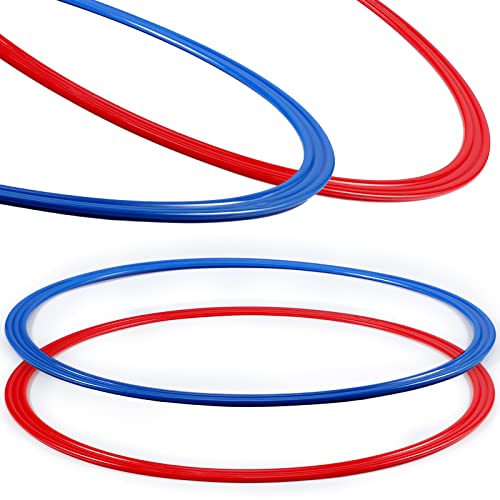 12 Pcs 15.8 Inch Exercise Hoop Obstacle Course Ring Set Large Hoop (15.8 Inch)