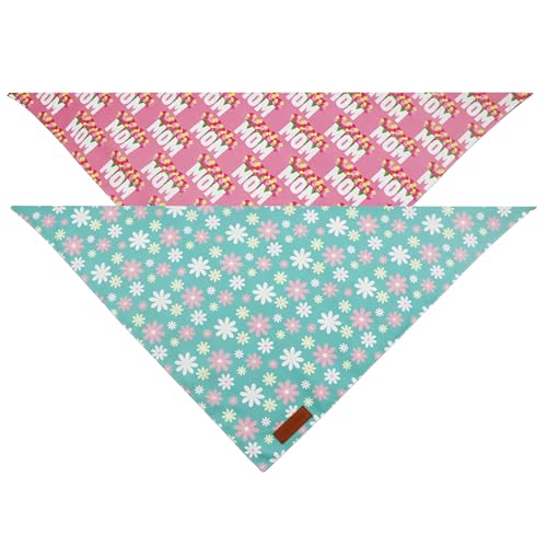Mothers Day Dog Bandanas 2 Pack (Mothers Day / Large)