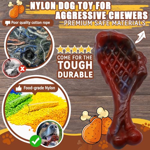 Dog Chew Toys for Aggressive Chewers (Beef Flavor / 1 Pack)