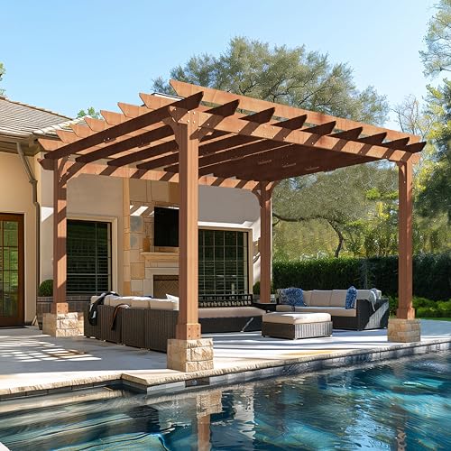 12x14 FT Wooden Pergola (12 x 14 FT)