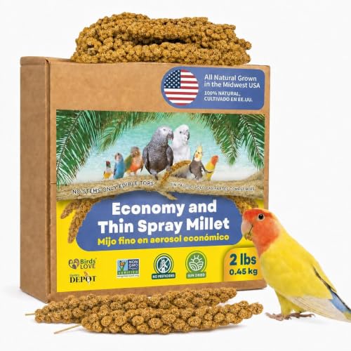 2lbs Economy & Special Spray Millet for Birds (2 Pound (Pack of 1))