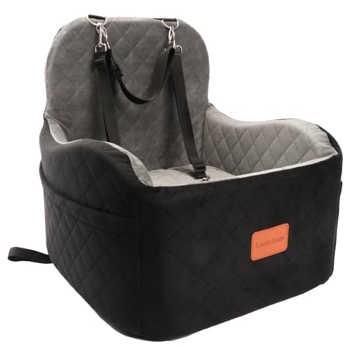 Dog Booster Car Seat for Small (Black/Grey / Medium)