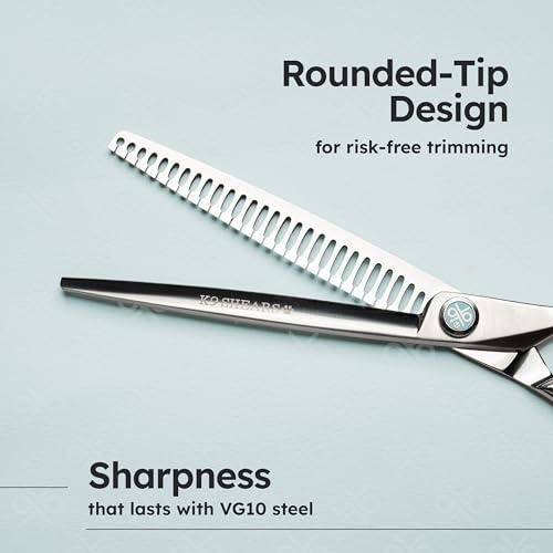 8” Dog Grooming Chunker Scissors (8" - 60% Fast Hair Release)