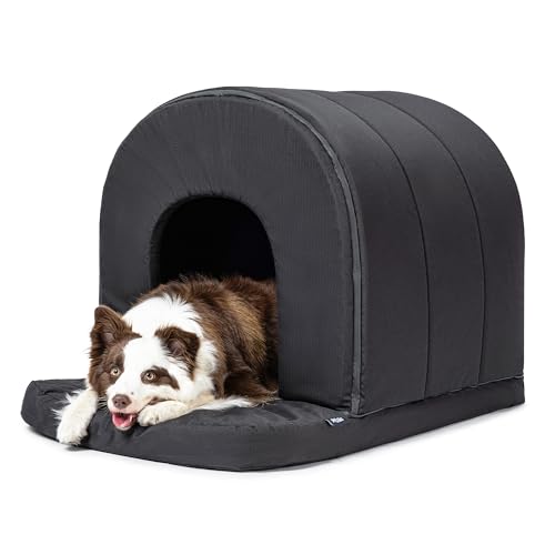 Orthopedic Dog House (35"L x 22"W x 23"Th / Black)