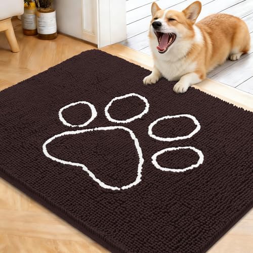 Dog Door Mat for Muddy Paws 40x32 (Brown / 40" X 32")