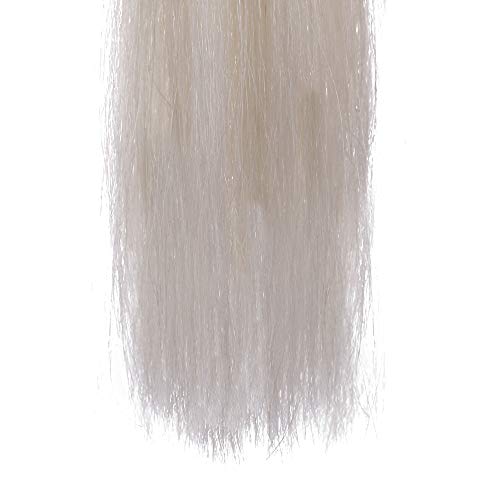 Horse Tail Extensions with Braided Horsehair Loop (3/8 LB (28"-30") / Pure White)