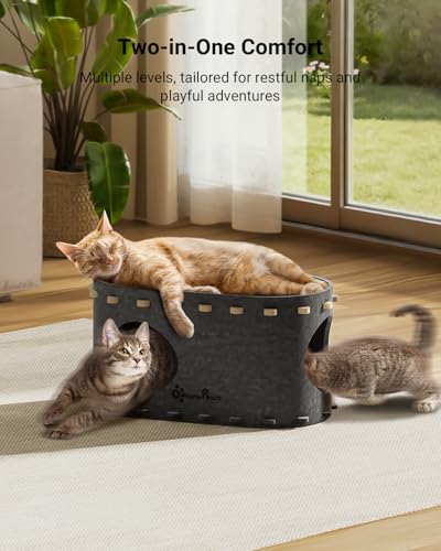 Cat House for Indoor Cats (Sesame Gray / Single)