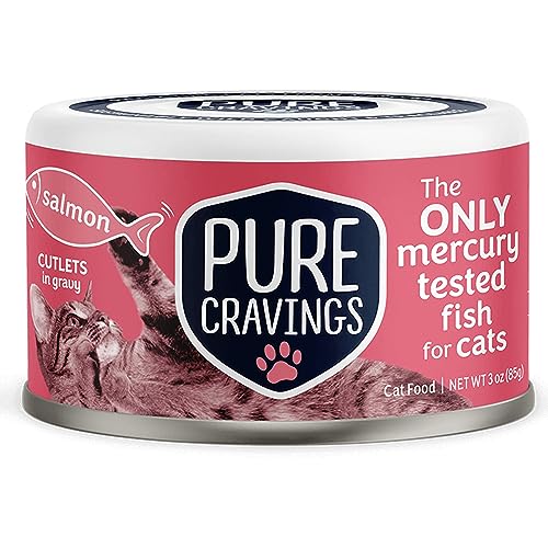 Wet Cat Food Canned Salmon Cutlets in Gravy