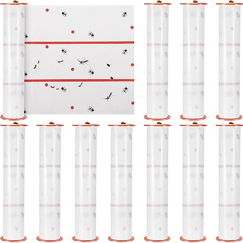 10 Pcs Giant Flypaper Fly Traps (White)
