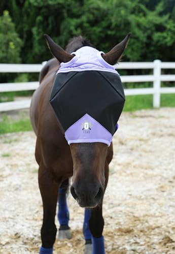 Fine Mesh Horse Fly Mask w (Pony / Red)