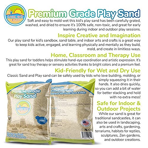 Classic Sand and Play Sand for Sandbox (20 lb)