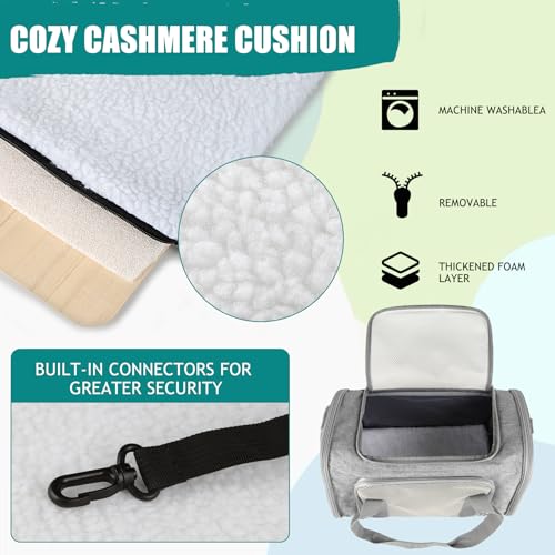 Dog Cat Carrier Pet Carriers for Small Medium Large Cats Dogs Carrier Soft Sided Small Puppy Dog Carrier Portable Foldable Airline Approved Dog Cat Travel Carrier Grey Medium (18.0"L x 11.5"W x 11.5"H / Grey)