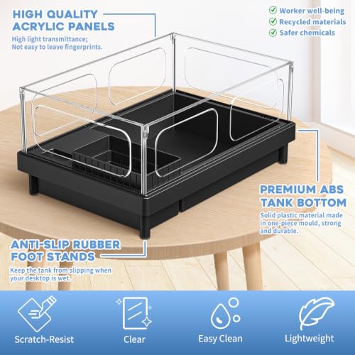 Small Turtle Tank (Black +Filter)