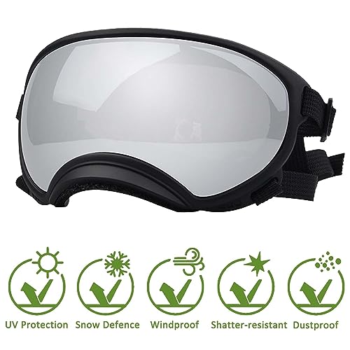 Medium Dog Sunglasses with Adjustable Strap UV Protection