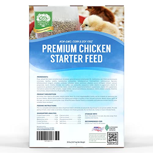 Chicken Starter Feed (20 Pound (Pack of 1) / Green)