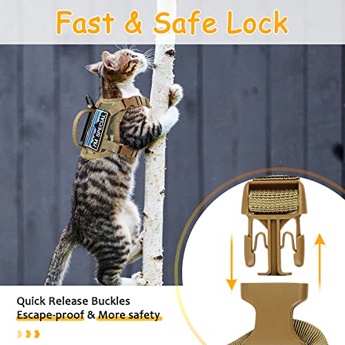 Tactical Cat Harness for Walking (L / camo khaki)