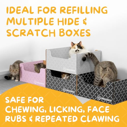 Cat Scratcher Refill Pads 2 Pack Double Sided Cardboard