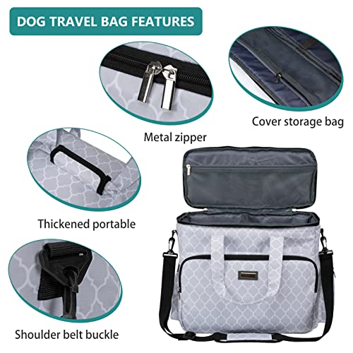 Dog Travel Bag (DLwhite / Large)