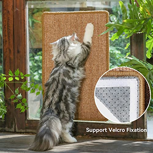 Cat Scratcher Mat (Brown-23.6 x 15.7 Inch)