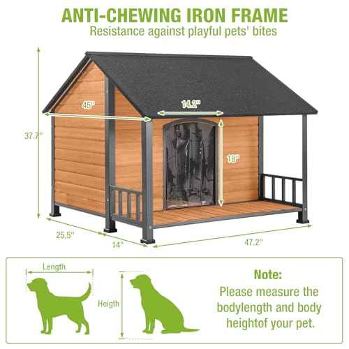 Extra Large Dog House Outdoor for Large Breed Dogs