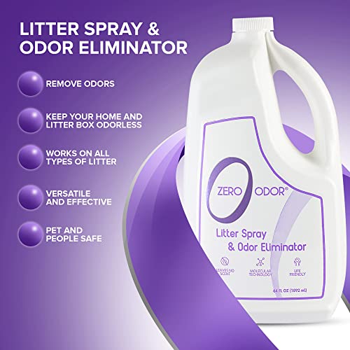 Litter Box Odor Eliminator Refill (64 Fl Oz (Pack of 1))