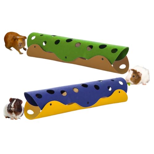 2Pack Guinea Pig Tunnel and Tube (Green&Blue)