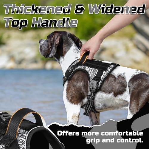 Tactical Dog Harness for Small (B&W Geometric / Small)