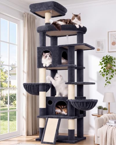 81in Cat Tree for Large Cats (XXL / Dark Grey)